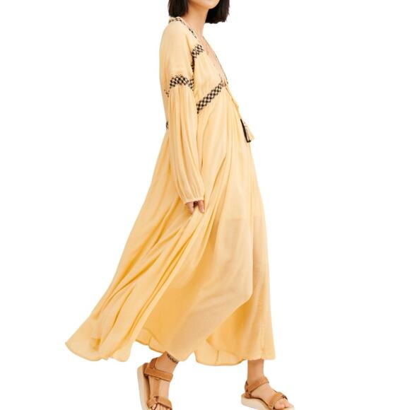 Anthropologie Dresses & Skirts - Raga Anthropologie Montana Plunge Maxi Dress Oversized Size Small